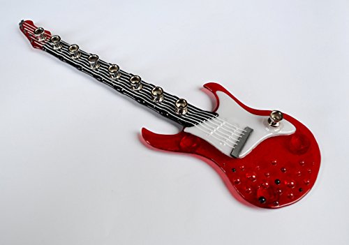Electric Guitar Glass Menorah Kosher Menorah by YafitGlass