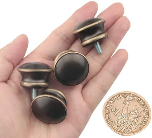 6PCS Brown Mushroom Shape Curtain Rod Ends