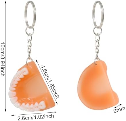 Honbay 10PCS Funny Resin Tooth Keychains