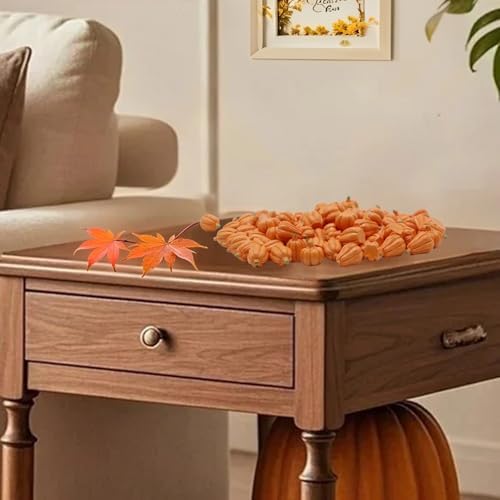 FESTGLOX 100Pcs Mini Resin Pumpkins for Fall Decor