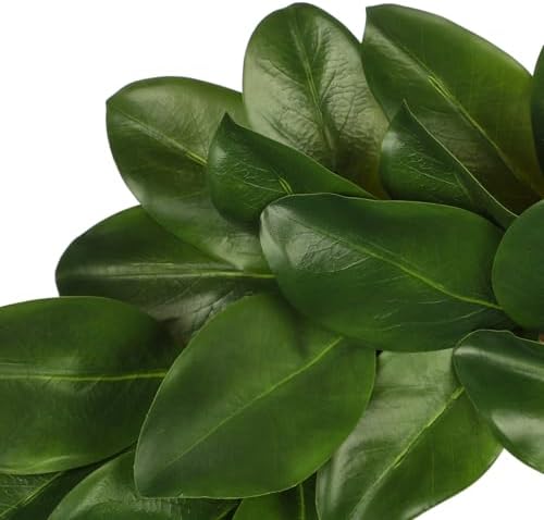 Briful 24 Inch Artificial Magnolia Wreath