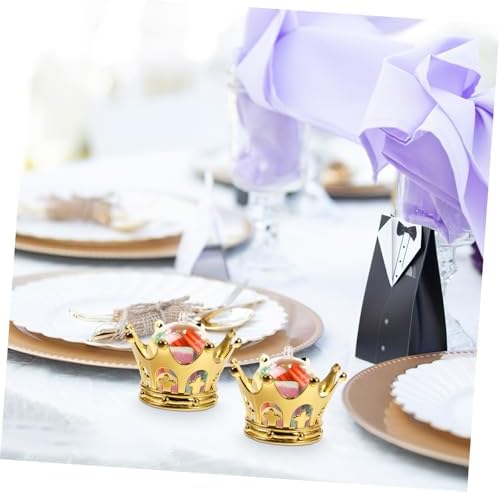 GLEAVI 12pcs Fillable Candy Boxes with Dome Lid Wedding Favor Containers