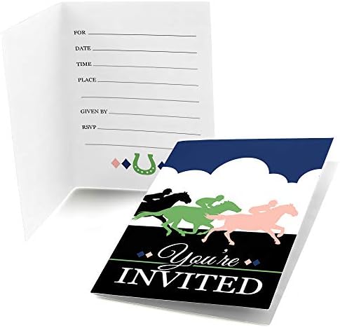 Big Dot of Happiness Kentucky Derby Party Invitations 8 Count