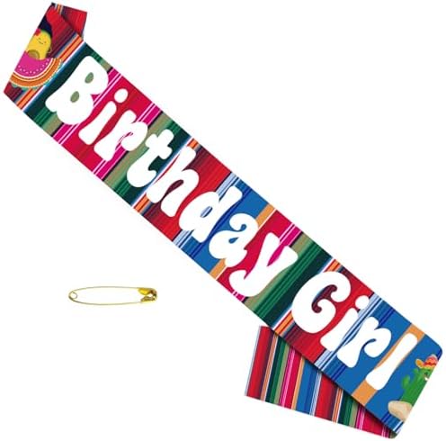 Mexican Birthday Girl Sash for Women - Fiesta Decor