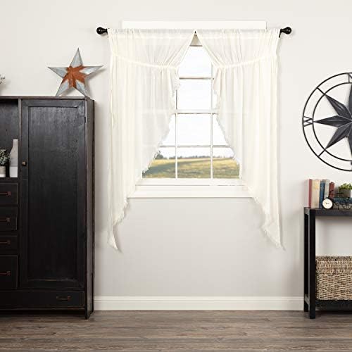 VHC Brands Antique White Tobacco Cloth Panels