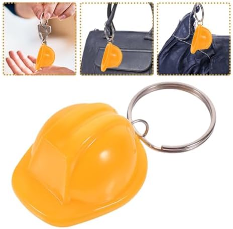 STOBAZA 6pcs Mini Hard Hat Keychain Set