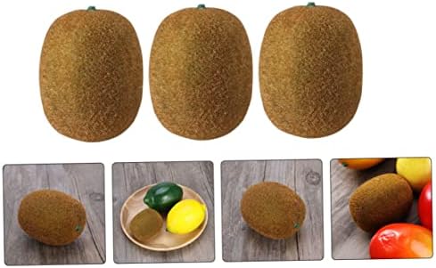 Zerodeko 4Pcs Plastic Fake Kiwi Fruit Decor