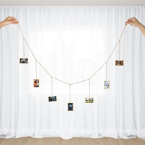 JUXYES Set of 7 Brass Wall Frames for Pressed Flowers