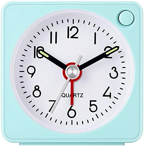 Travel Analog Alarm Clock - Ultra Small Silent Design