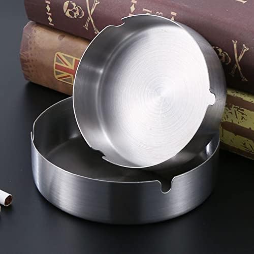 Stainless Steel Ashtray 2 Pack Large 394in for Cigarettes
