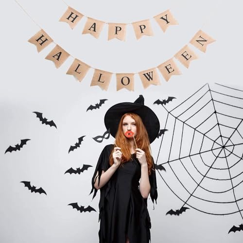 Halloween Photo Booth Props Set 22Pcs for Kids Adults
