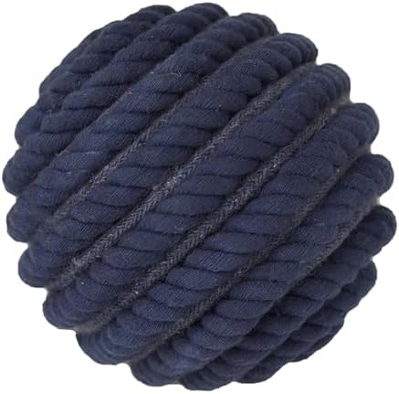 Deco 79 Jute Rope Decorative Orbs Set of 4 Blue