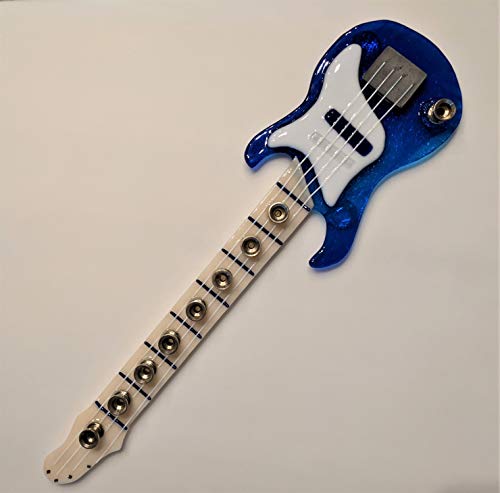 Blue Electric Guitar Bass Menorah Kosher Menorah