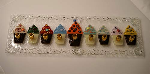 Handmade Cupcakes Menorah by YafitGlass