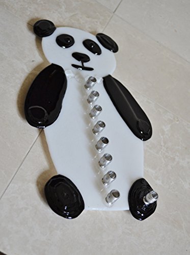 Panda Bear Glass Menorah by YafitGlass 1