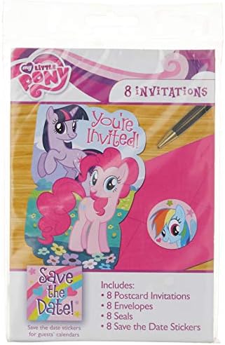 Amscan My Little Pony Party Invitations Set of 8