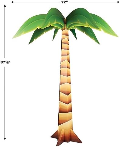 Beistle 73 x 6 3D Cardboard Palm Tree Prop