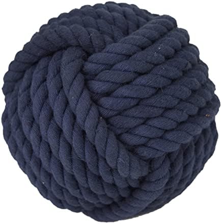 Deco 79 Jute Rope Decorative Orbs Set of 4 Blue