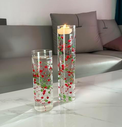 12 Pcs Pearl String Set for Floating Candles Centerpiece