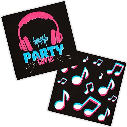 DYLIVeS Music Theme Party Napkins - 65 Inch Pack of 50