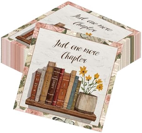 Rakuto Book Themed Napkins 50PCS for Parties and Baby Showers