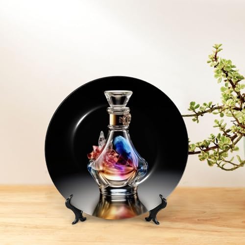 Bone China Decorative Plate with Stand 7in