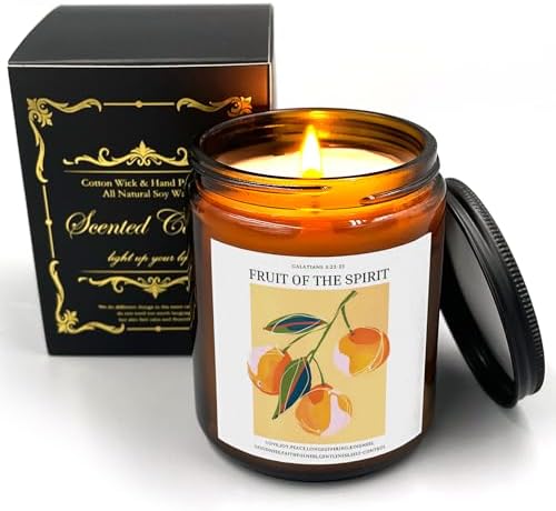 Galatians 522-23 Christian Candle 8oz
