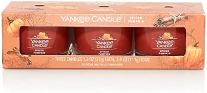 Yankee Candle Mini Travel Size Spiced Pumpkin Set of 3