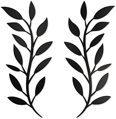 Vivegate Scroll Olive Branch Leaf Metal Wall Decor 16x16