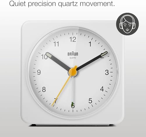 Braun Classic Analogue Alarm Clock with Snooze and Light