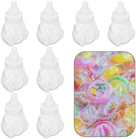 Cabilock Bear Shaped Candy Boxes 12pcs Clear Plastic Wedding Treat Containers