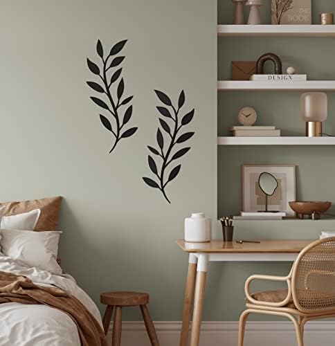 Vivegate Scroll Olive Branch Leaf Metal Wall Decor 16x16