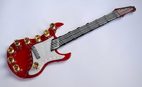 Electric Guitar Glass Menorah by YafitGlass 1