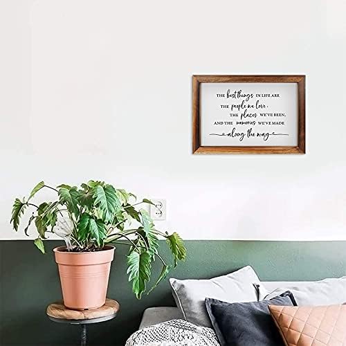 CHDITB Best Things In Life Framed Wood Sign 16x11