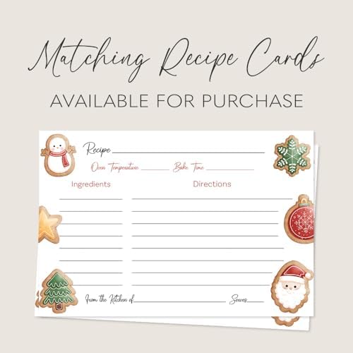 Cookie Exchange Invitations with 12 Count Custom Printed Cards