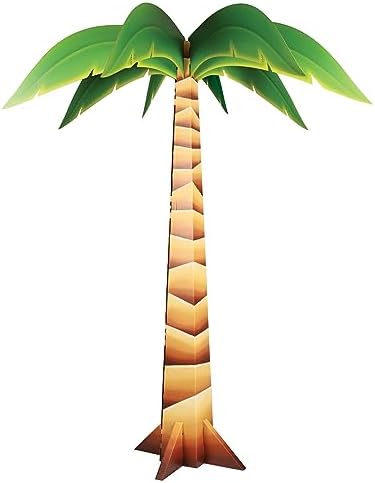 Beistle 73 x 6 3D Cardboard Palm Tree Prop