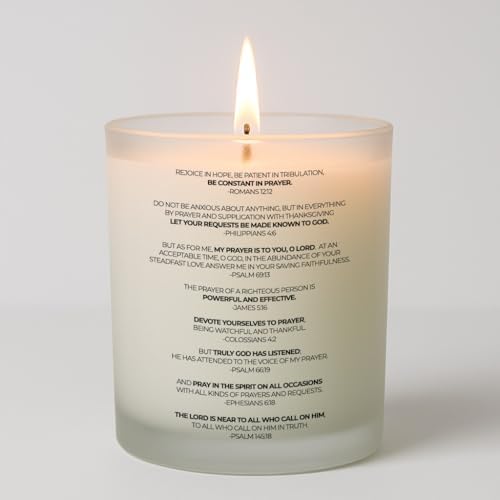 Praying For You Candle with Bible Verses for Sympathy Gifts