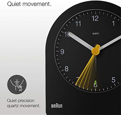 Braun Classic Analogue Alarm Clock with Snooze and Continuous Backlight