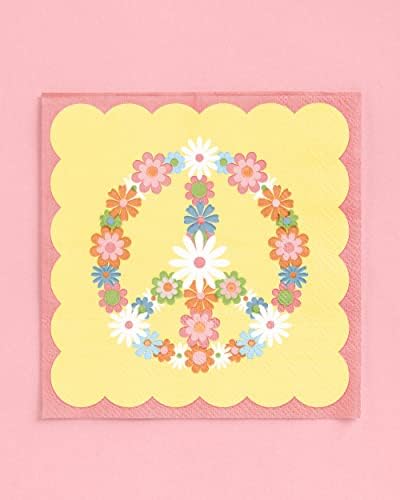 XO Fetti Groovy Napkins 3-Ply 24 Pack