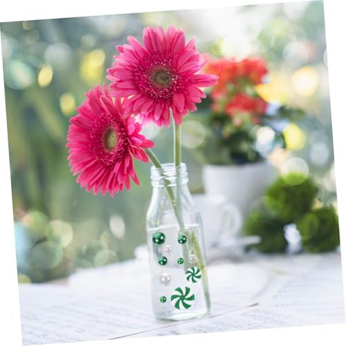 PRETYZOOM Christmas Floating Candle Decorations and Acrylic Beads Vase Filler
