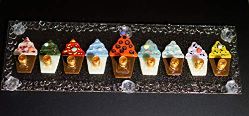 Handmade Cupcakes Menorah by YafitGlass