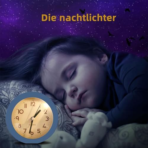 HIQU and HIST Blue 45 Inch Analog Alarm Clock with Backlight