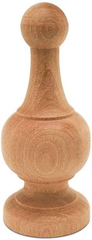 Woodpeckers Unfinished Wood Finials 4-14 Inch Pack of 12
