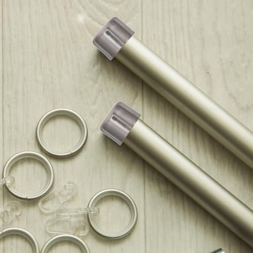 28mm Silver Curtain Rod Finials 2 PCS