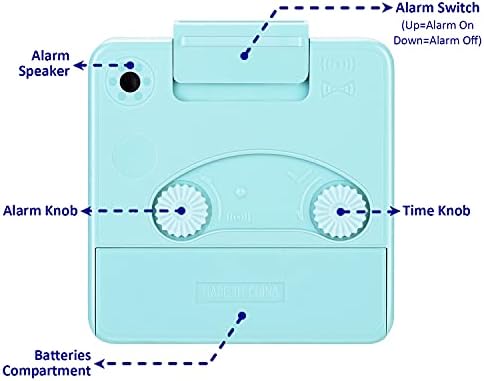 Travel Analog Alarm Clock - Ultra Small Silent Design