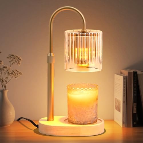 YDSP Candle Warmer Lamp with Timer Adjustable Height Modern Style