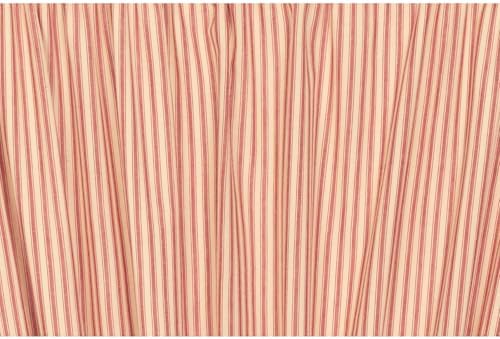VHC Brands Prairie Swag Curtains Red 36x36x18