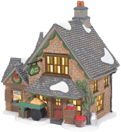 Department 56 Dickens Village Greengrocer Cotswold Lit Building