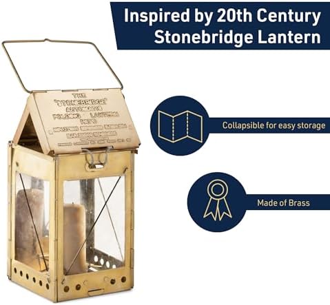 Kings County Tools Decorative Brass Candle Lantern