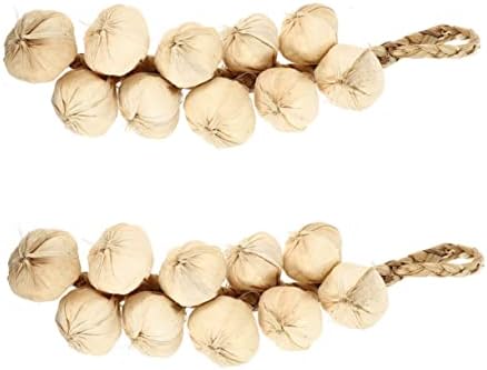 Cabilock 2Pcs Lifelike Garlic Wall Decor